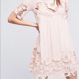 Anthropologie Holding Horses Magnolia Pink Dress